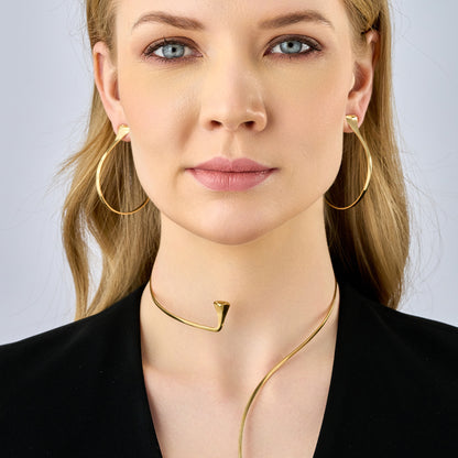 The Cobra Hoop Earring