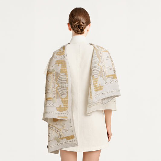 Nut Linen Scarf