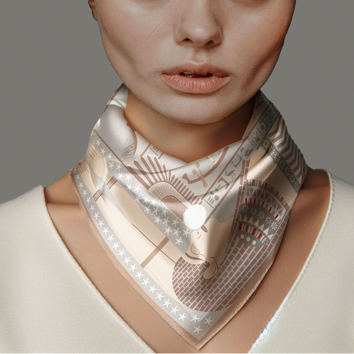 Nut Silk Scarf
