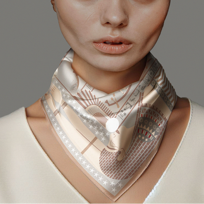 Nut Silk Scarf
