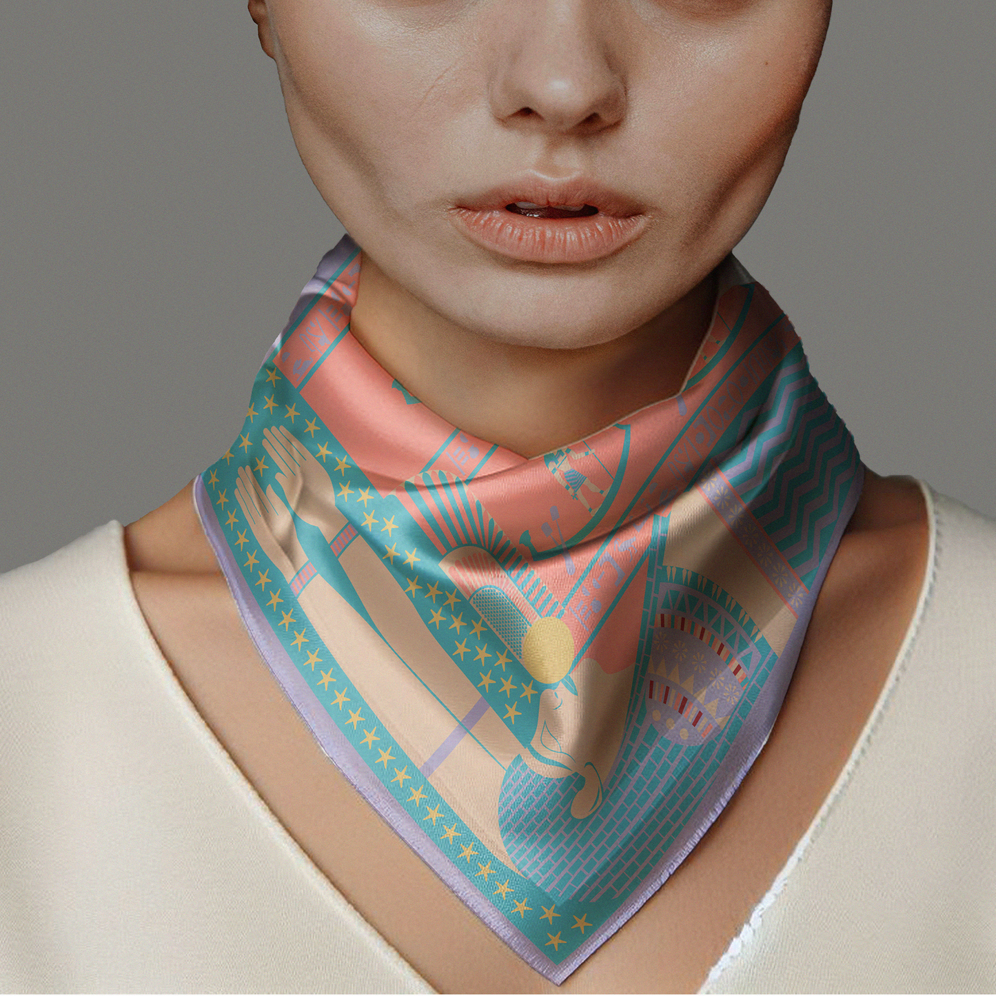 Nut Silk Scarf